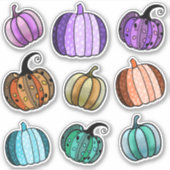 Stickers Citrouilles d'Halloween (Devant)