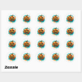 Stickers Citrouilles d'Halloween (Feuille)