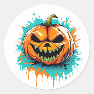 Stickers Citrouilles d'Halloween