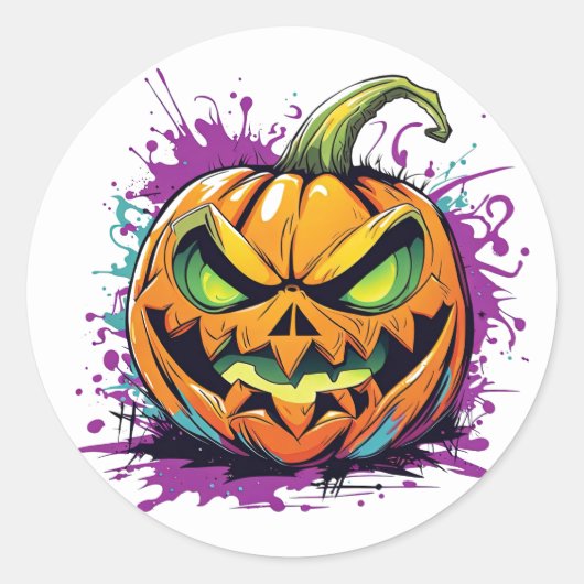Stickers Citrouilles d'Halloween (Devant)