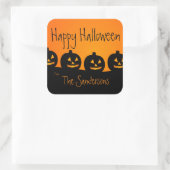 Stickers Citrouilles d'Halloween orange et noir (Sac)