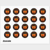 Stickers Citrouilles Halloween heureux (Feuille)