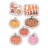 Stickers Citrouilles mignons pour les vibrations d (Devant)