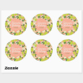 Stickers Citrus Garden - Texte modifiable (Feuille)