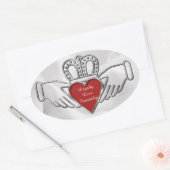 Stickers Claddagh Oval Loyalty Love (Enveloppe)