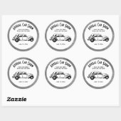 Stickers Classic Car Show Personnaliser double lig (Feuille)