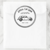 Stickers Classic Car Show Personnaliser double lig (Sac)