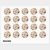 Stickers Classic de bon thanksgiving Day (Feuille)