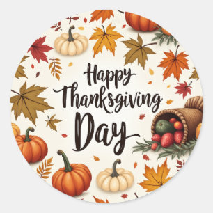 Stickers Classic de bon thanksgiving Day