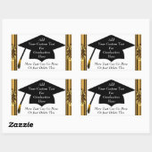 Stickers Classic Gold Border Graduation (Feuille)
