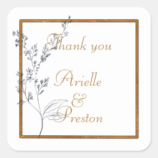 Stickers Classic Marine et Carré Gold (Devant)