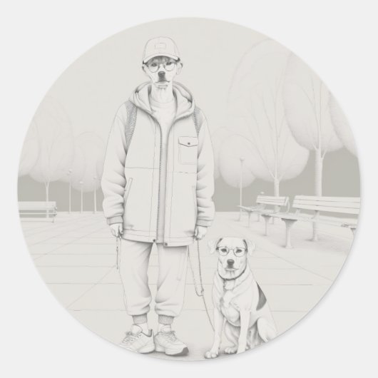 Stickers Classic PuppyMan (Devant)