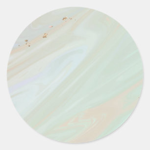 Stickers Classic Rond Marbre Pastel Texture Pierre