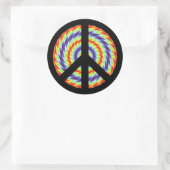 Stickers Classic rond Signal de Paix (Sac)