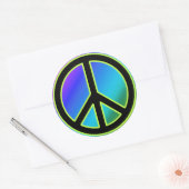 Stickers Classic rond Signal de Paix (Enveloppe)