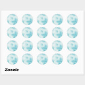 Stickers Classic ronds en pierre de marbre (Feuille)