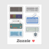 Stickers Clavier Ordinateur (Feuille)