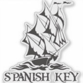 Stickers Clé espagnole Kiss-Cut - Noir (Devant)