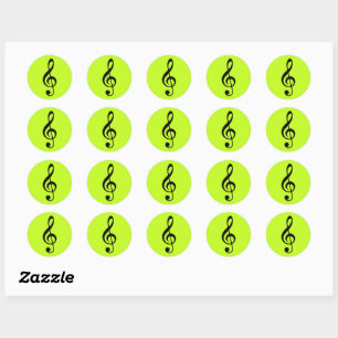 Stickers Clé rond Lime Trek Clef