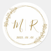 Stickers Clear personnalisés pour les faveurs de m (Devant)