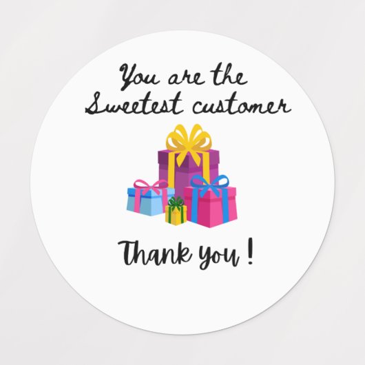 Stickers clients Merci (multiple) (Design 1)