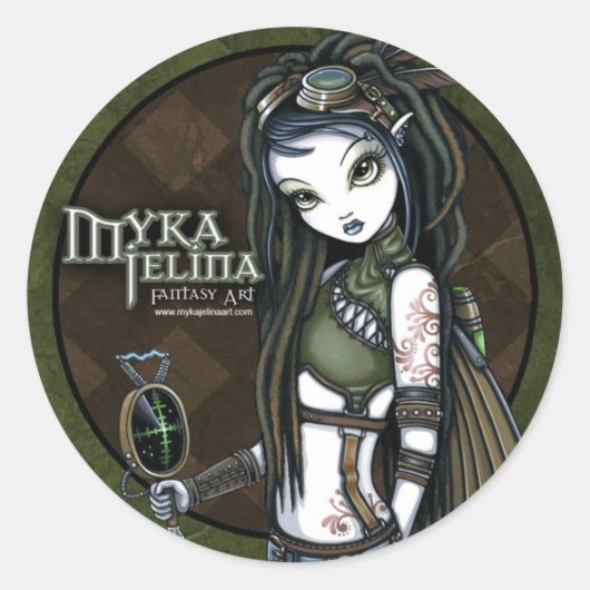 Stickers "Cloud Burst" Steampunk Aviatrix (Devant)