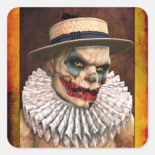 Stickers Clown Cirque Zombie