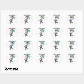 Stickers Clown d'anniversaire (Feuille)