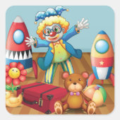 Stickers Clown Et Jouets (Devant)