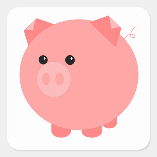 Stickers Cochon Cute Chubby (Devant)