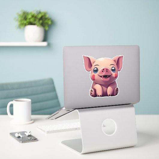 Stickers Cochon Votre Sticker One-Stop Shop (Ordinateur portable sur le bureau)