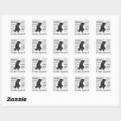 Stickers Cocker Spaniel Traits (Feuille)