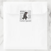 Stickers Cocker Spaniel Traits (Sac)