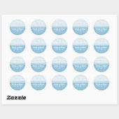 Stickers Code Binaire Chic geek, Bleu (Feuille)