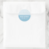 Stickers Code Binaire Chic geek, Bleu (Sac)