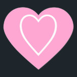 Stickers Coeur<br><div class="desc">Autocollants de coeur en rose/blanc.</div>