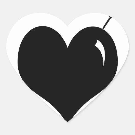 Stickers Coeur Amour Cruel (Devant)