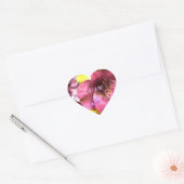 Stickers Coeur Amour et Fleurs (Enveloppe)