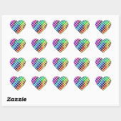 Stickers Coeur arc-en-ciel (Feuille)