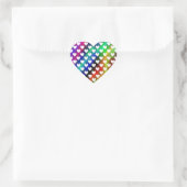 Stickers Coeur arc-en-ciel (Sac)