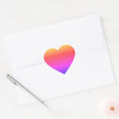 Stickers Coeur arc-en-ciel (Enveloppe)