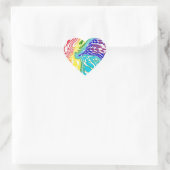 Stickers Coeur arc-en-ciel (Sac)
