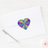 Stickers Coeur arc-en-ciel (Enveloppe)