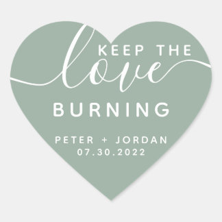 Stickers Coeur aux bougies