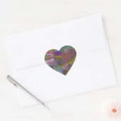 Stickers Coeur Avec Design Coloré (Enveloppe)
