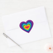 Stickers Coeur AZ-Rainbow (Enveloppe)