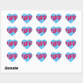 Stickers Coeur BFF (Feuille)