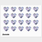 Stickers Coeur bleu violet Hydrangea (Feuille)