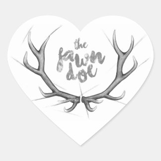 Stickers Coeur Charbon