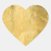 Stickers Coeur Chic Faux Gold (Devant)